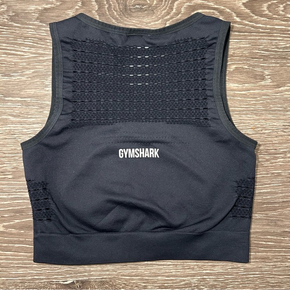 Gymshark Energy+ Seamless Crop Top - Black, Women’s Size Small, Gym / Workout - Picture 2 of 4